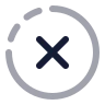 Cancel Circle Half Dot icon preview