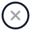 Cancelcircle icon with twotone rounded style