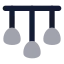 Candelier icon with bulk rounded style