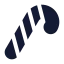 Candycane icon with solid standard style