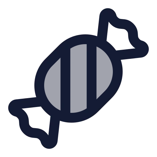 Candy Icon in Duotone Rounded style