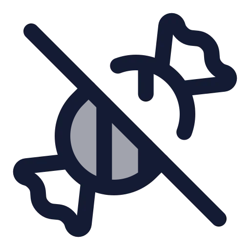 Candy Off Icon in Duotone Rounded style