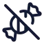 Candyoff icon with stroke rounded style