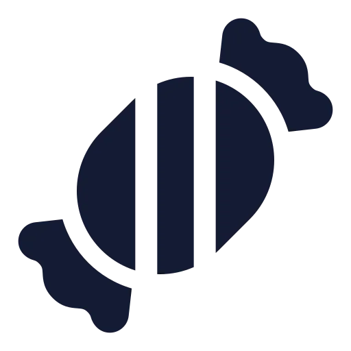 Candy Icon in Solid Rounded style