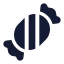 Candy icon with solid rounded style