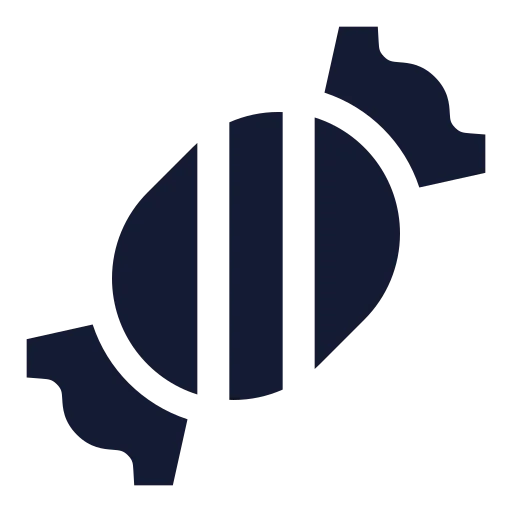 Candy Icon in Solid Sharp style