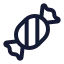 Candy icon with stroke rounded style