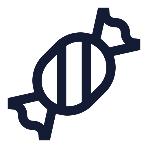 Candy Icon in Stroke Sharp style