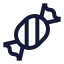 Candy icon with stroke sharp style