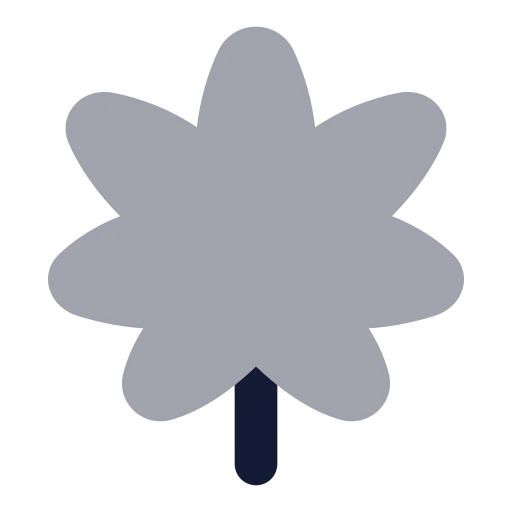 Cannabis Icon in Bulk Rounded style