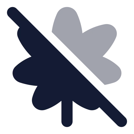 Cannabis Off Icon in Bulk Rounded style