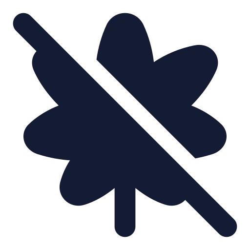 Cannabis Off Icon in Solid Rounded style