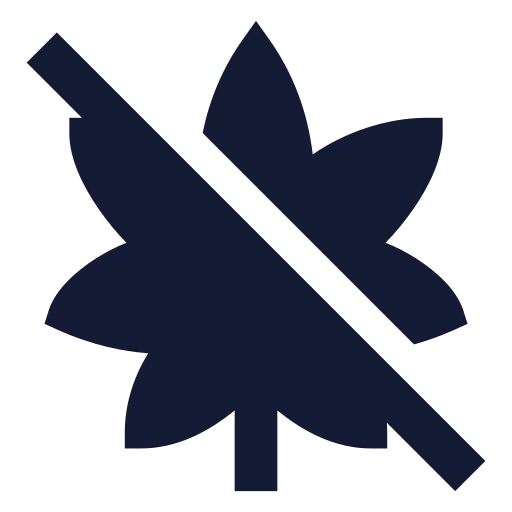 Cannabis Off Icon in Solid Sharp style