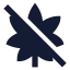 Cannabisoff icon with solid sharp style