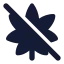 Cannabisoff icon with solid standard style
