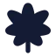 Cannabis icon with solid rounded style