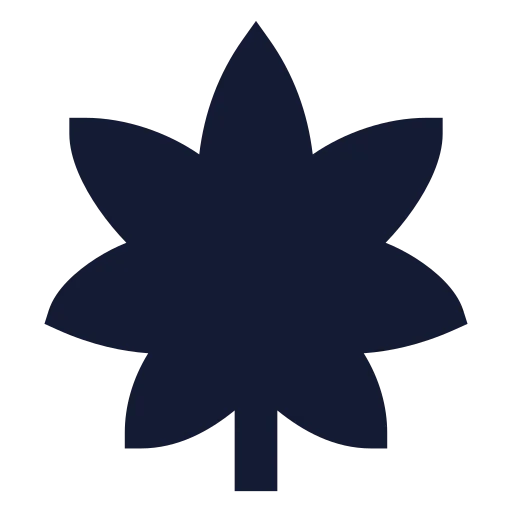 Cannabis Icon in Solid Sharp style