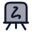 Canvas icon with duotone rounded style
