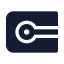 Capprojecting icon with solid standard style