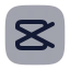 Capcutrectangle icon with bulk rounded style