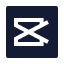 Capcutrectangle icon with solid sharp style