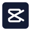 Capcutrectangle icon with solid standard style