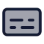 Captions icon with duotone standard style