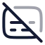 Captionsoff icon with twotone rounded style
