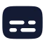Captions icon with solid rounded style