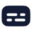 Captions icon with solid rounded style