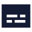 Captions icon with solid sharp style