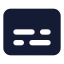 Captions icon with solid standard style