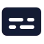 Captions icon with solid standard style