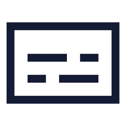 Captions Icon in Stroke Sharp style