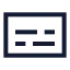 Captions icon with stroke sharp style