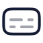 Captions icon with twotone rounded style