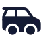 Car icon with solid standard style