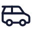 Car icon with stroke standard style