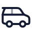 Car icon with twotone rounded style