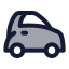 Car icon with duotone standard style