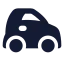 Car icon with solid standard style