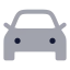 Car icon with bulk rounded style