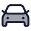 Car icon with duotone rounded style
