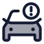 Caralert icon with duotone standard style
