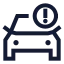 Caralert icon with stroke sharp style