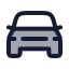 Carfront icon with duotone rounded style