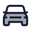 Carfront icon with duotone standard style