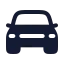 Carfront icon with solid rounded style