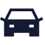 Carfront icon with solid sharp style