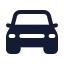 Carfront icon with solid standard style